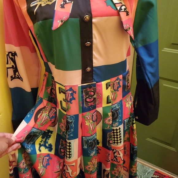SOLD-Color Block Dress - Picture 4 of 7